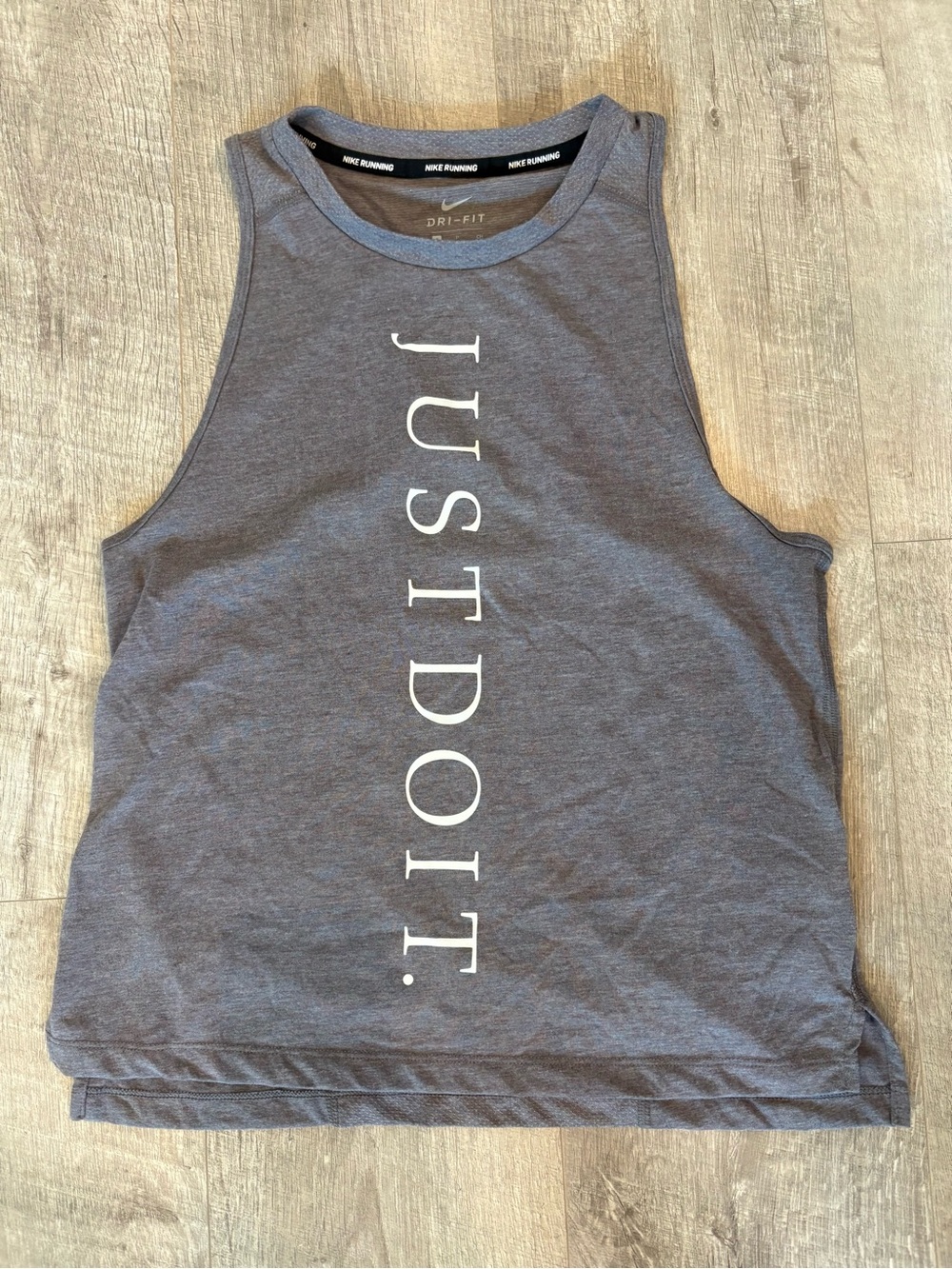 Nike Women’s Gray Running "Just Do It." Tank